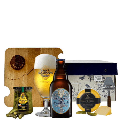 Luxe bier en kaas geschenk Egmondse Lentebock