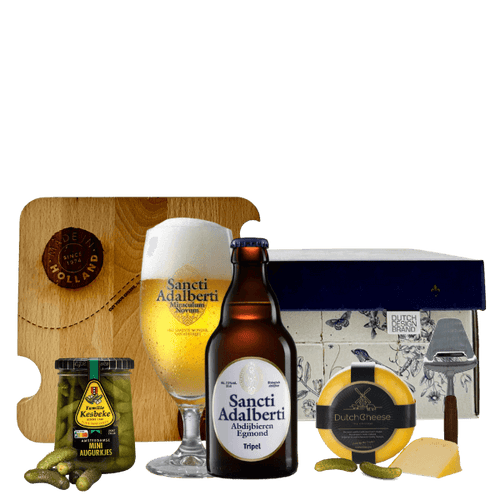 Luxe bier en kaas geschenk Egmondse Tripel