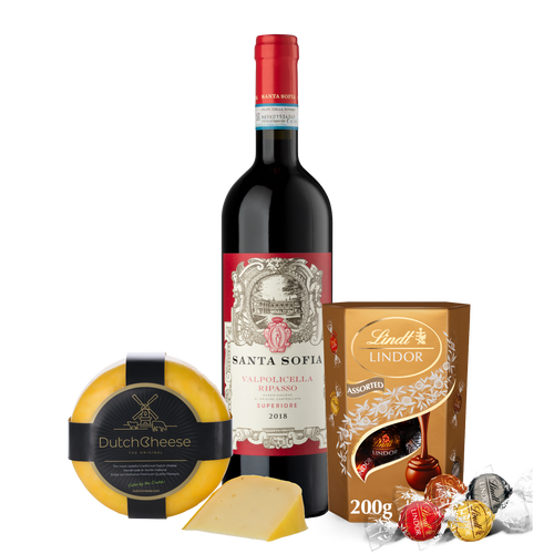 Luxe Geschenkpakket Ripasso Valpolicella Kaas en Chocolade